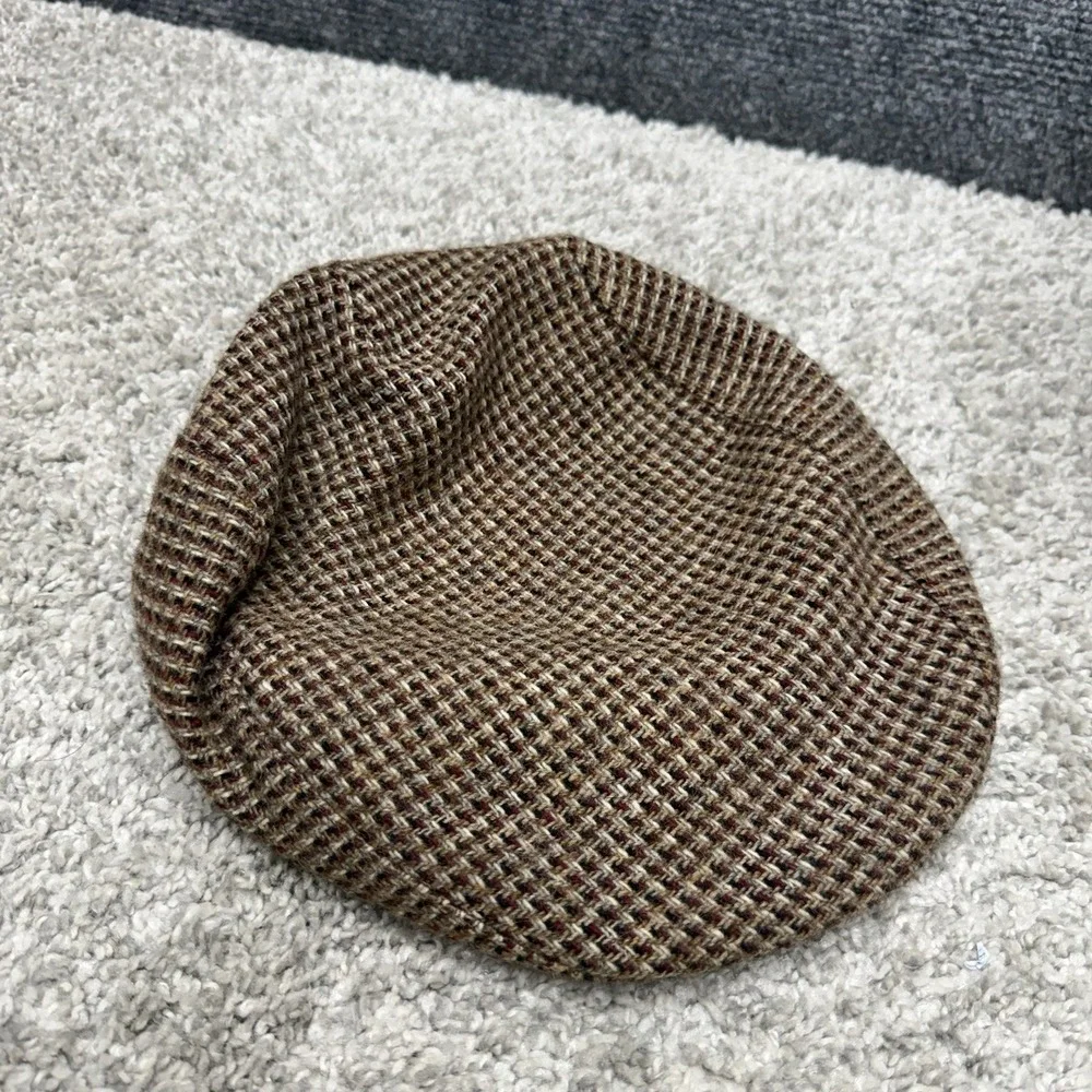 Vintage Stetson flat cap hat tweed Men's size Medium‎ USA (for restoration)